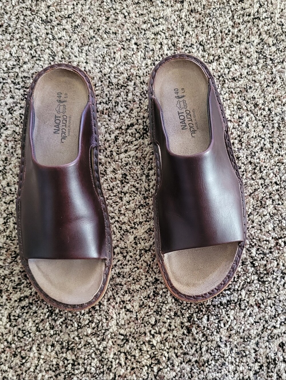 Naot Women's Open-Toe Leather Slides